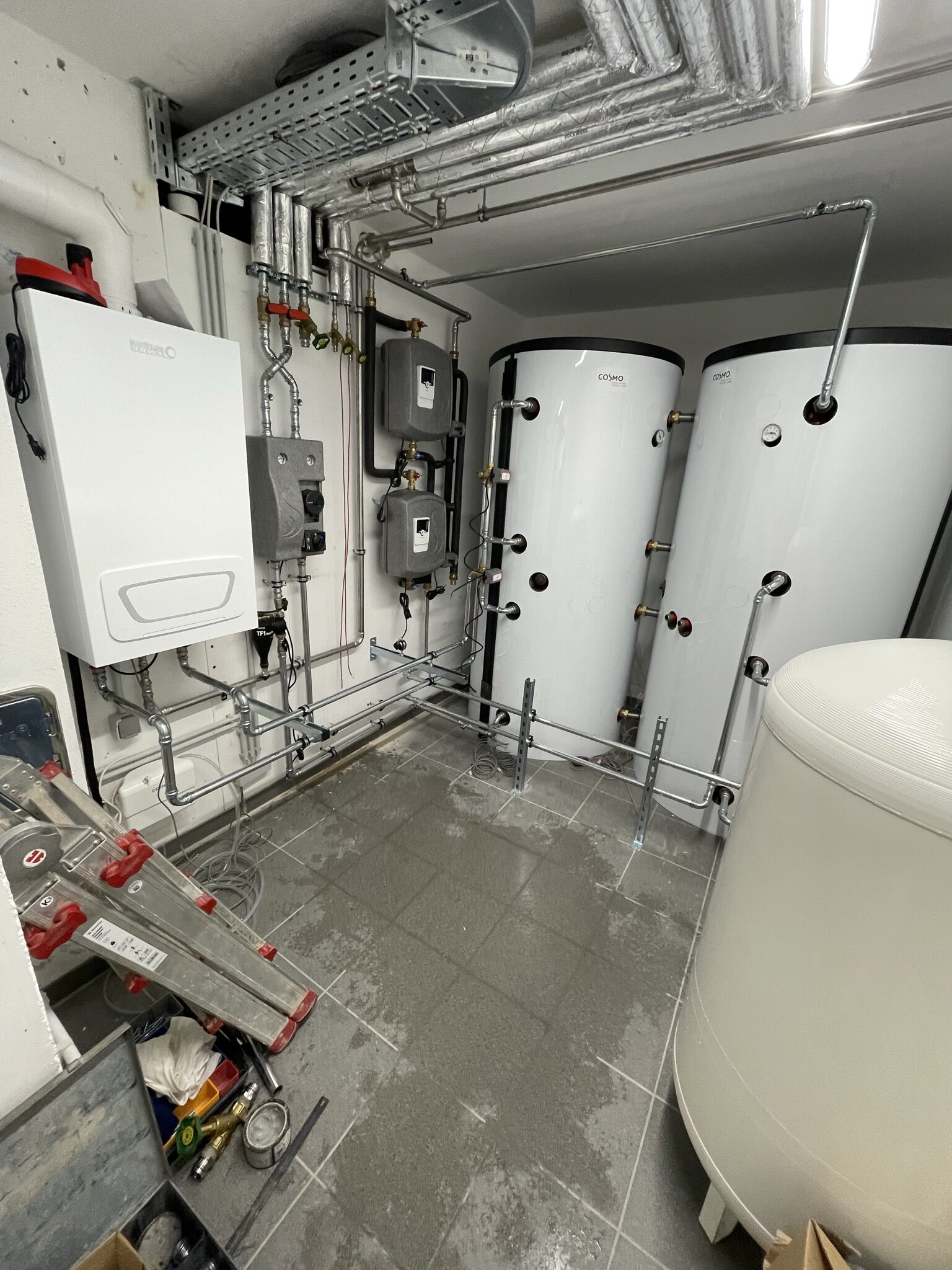 Gasbrennwert-Zentrale für ein 7-Parteien-Haus